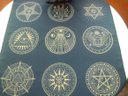 Ver imagem 4 de Toalha Esoterica Tarot 9 Mandalas Egipcia Simbologia Sagrada
