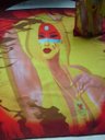 Ver imagem 5 de Toalha Esoterica Mulher Xamã Pintura Rupestre Caça e Cura