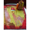 TOALHA ESOTERICA MULHER XAMÃ PINTURA RUPESTRE CAÇA E CURA - 4