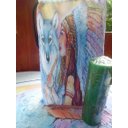 Ver imagem 4 de Toalha Esotérica Tarot Lobo Animal Poder Mulher Xamanica