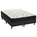 Ver imagem 1 de Cama Box King: Colchão Espuma Ortobom D45 Light + Base CRC Suede Black(186x198)