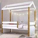 Ver imagem 1 de Cama Montessoriana Exclusiv Solteiro C/ Fio de Luz e Colchão