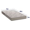 Ver imagem 2 de Colchão Cama de Solteiro 188x78x12cm Bb865 Completa Móveis
