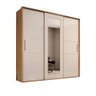 Guarda-Roupa Personal Organizer Casal 2,50M MDF 8 Gavetas 1 Espelho Cool Home - 1