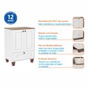 Ver imagem 5 de Gabinete para Banheiro 60cm Córdoba Yescasa Branco/Carvalho