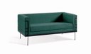Ver imagem 1 de Sofá Le Corbusier 2 Lugares Linho e Veludo Várias Cores - Daf Mobiliário