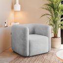 Ver imagem 2 de Poltrona Sala de Estar Decorativa Kit 2 Laguna Veludo Cinza K01 - D'Rossi