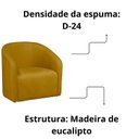 Ver imagem 7 de Kit 2 Poltrona Decorativa Recepção Sala de Estar Lara Veludo Cor:mostarda