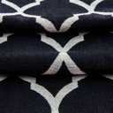 Ver imagem 3 de Tapete Redondo 1.00m X1.00m Cami Casa Jacquard Antiderrapante:mimi Caramelo Preto