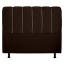 Ver imagem 2 de Cabeceira Cama Box King Berlim 195 Cm Sintético Marrom - MV Estofados Shop
