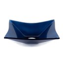 Ver imagem 1 de Cuba de Vidro P/ Banheiro Lavabo Retangular + Válvula Click:azul Marine