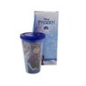Copo Térmico Com Canudo Ana E Elsa Frozen - 500Ml -10023237 - 1
