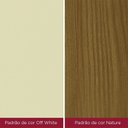Ver imagem 4 de Mesa de Jantar Vértice 120 Cm Ambiente Canto Reto sem Vidro Nature Off White – Henn