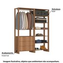 Ver imagem 2 de Estante Closet Yes 160cm com 3 Gavetas e 6 Nichos - Montana