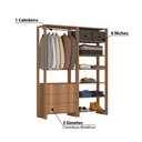 Ver imagem 3 de Estante Closet Yes 160cm com 3 Gavetas e 6 Nichos - Montana