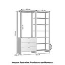 Ver imagem 4 de Estante Closet Yes 160cm com 3 Gavetas e 6 Nichos - Montana