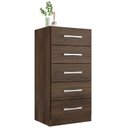 Ver imagem 3 de Cômoda 5 Gavetas CO0523 Cacau Savana Rodial Móveis