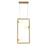 Pendente Bella Balanço Dourado e Branco 30x60cm G9 75w TR004 - 1