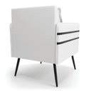Ver imagem 5 de Kit 02 Poltronas Mari Corino Pés Palito de Ferro Preto - D’Rossi Branco