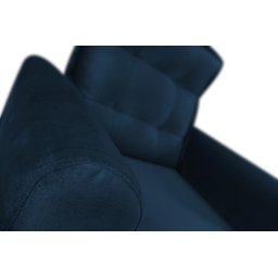 Poltrona Decorativa para Sala de Estar Quarto e Escritorio Dakota Veludo Matrix - Azul - 5