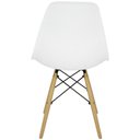 Ver imagem 5 de Kit 9 Cadeiras Charles Eames Eiffel Wood Design Branca Branco