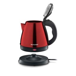 Chaleira Elétrica Inox 1,8L Multilaser 127V 1200W Vermelha- BE017 - 3