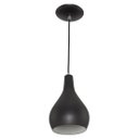 Ver imagem 1 de Pendente Nepal Drop Premium Gourmet em Aluminio Preto/Branco