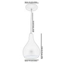 Ver imagem 4 de Pendente Nepal Drop Premium Gourmet em Aluminio Preto/Branco