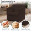 Ver imagem 3 de Kit 2 Poltrona Decorativa para Sala de Espera Mila Recepção Escritório Consultório Corino
