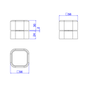 Ver imagem 2 de Acabamento Registro Pressao Deca You 1/2 e 3/4 Black Matte - Deca Deca Metais