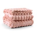 Ver imagem 1 de Cobertor Coberta Queen 2,40x2,20 Manta Ultrasoft Alto Relevo Extra Macia Blush Rosa - 100% Polié