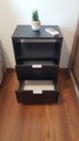 Ver imagem 2 de Mesa de Cabeceira 60x40cm (Montada) Black com Duas Gavetas 100% MDF - Fl Decor