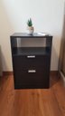 Ver imagem 1 de Mesa de Cabeceira 60x40cm (Montada) Black com Duas Gavetas 100% MDF - Fl Decor