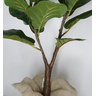 Arvore Planta Artificial Ficus Lyrata para Vaso Decorativo Toque Real Permanente - 4