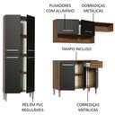 Ver imagem 5 de Armário de Cozinha Compacta Rustic/Preto Emilly Top Madesa