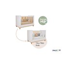 Ver imagem 5 de Berço Cupcake 100% MDF Branco Acetinado/Nature - Permobili