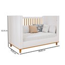 Ver imagem 4 de Berço Cupcake 100% MDF Branco Acetinado/Nature - Permobili