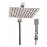Chuveiro Ducha Inox 25X25 Desviador E Chuveirinho Quadrado - 1