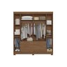 Guarda Roupa Casal 6 Portas e 4 Gavetas C/ Pés Guarapuava 6.4 Jatoba/areia - Santos Andirá - 5