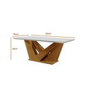 Ver imagem 4 de Conjunto Sala de Jantar Mesa Tampo em MDF/Vidro e 6 Cadeiras Apolo Chanfro Premium Yescasa