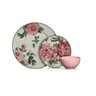 Aparelho de Jantar com 12 Peças Peonia com Bowl Rosa Suave - 1