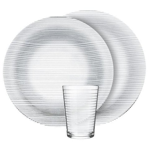 Aparelho de Jantar Duralex Diamante 12 Peças