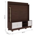 Ver imagem 3 de Estante para TV e Home Theater até 70 Polegadas 180CMX186,5cm 3 Portas Paraná