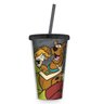 Copo Térmico Com Canudo - Scooby Doo E Salcicha - 500Ml - 1