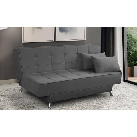 Sofá Cama 3 Lugares 1,80m Diana Suede Adonai Estofados