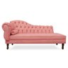 Recamier Divã Cancun 185cm com Capitonê - Direita Suede:rosa - 1