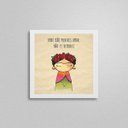 Ver imagem 2 de Quadro Onde Não Puderes Amar Não Te Demores 20x20cm:Madeira branca