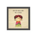 Ver imagem 1 de Quadro Onde Não Puderes Amar Não Te Demores 20x20cm:Madeira branca