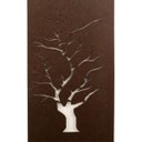 Ver imagem 2 de Abajur Zen Arvore Marrom 27x11cm - Vesper