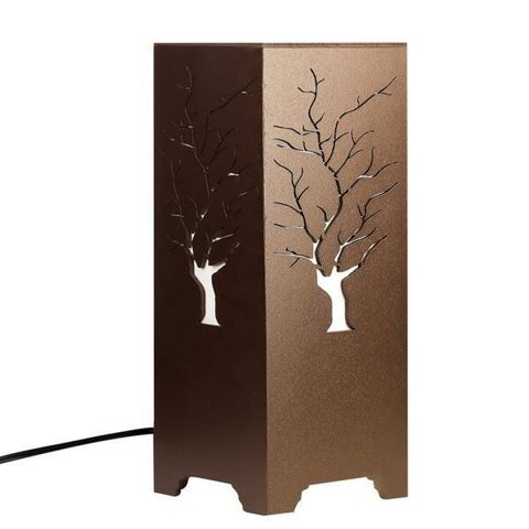 Abajur Zen Arvore Marrom 27x11cm - Vesper
